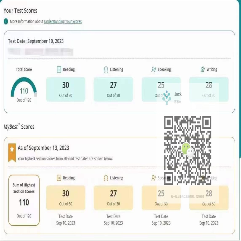 甘肃某同学托福物理保分出110