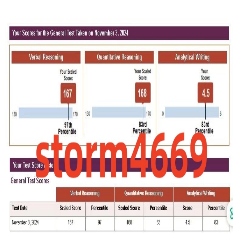 宁波某同学GRE保分保过出335