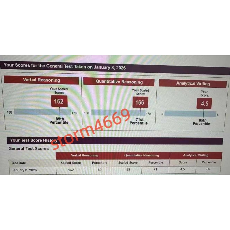 浙江某同学GRE保分出328