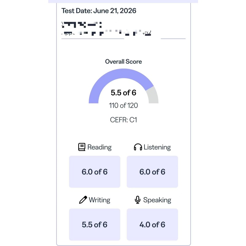 安徽某同学托福保分出5.5分
